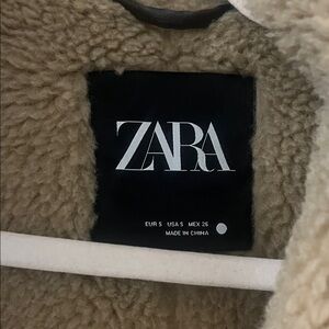 Zara Tan Sherpa Coat
